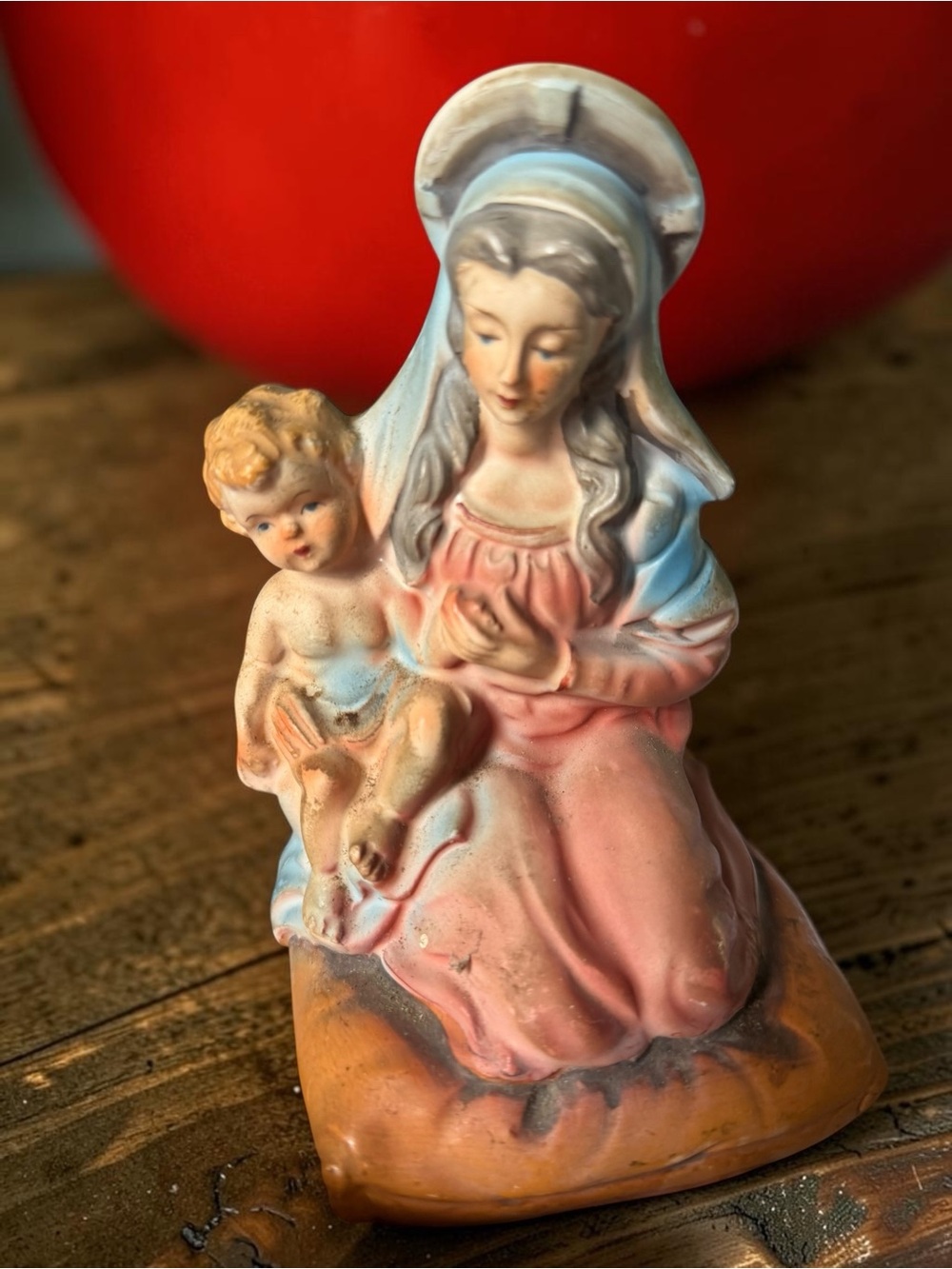 Vintage Chadwick Miller Madonna and Child Ceramic Figurine Religious Statue